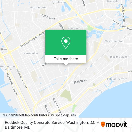 Reddick Quality Concrete Service map