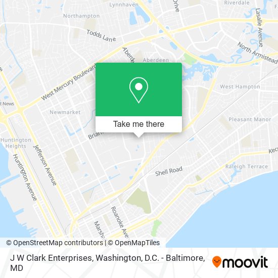 J W Clark Enterprises map