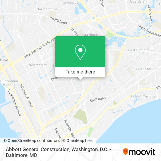 Abbott General Construction map