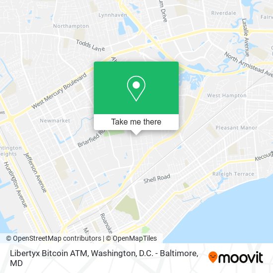 Mapa de Libertyx Bitcoin ATM