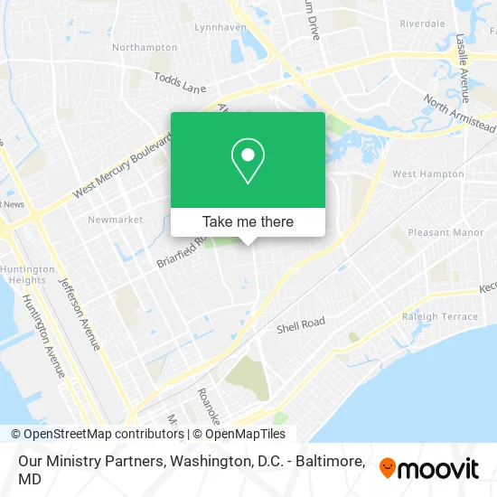 Our Ministry Partners map