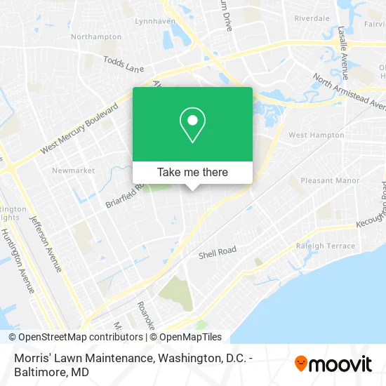 Morris' Lawn Maintenance map