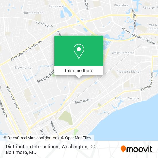 Distribution International map