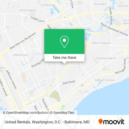 United Rentals map