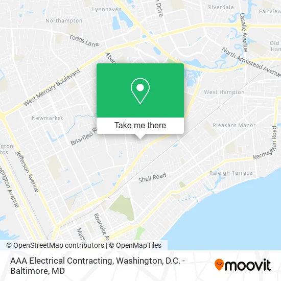 AAA Electrical Contracting map