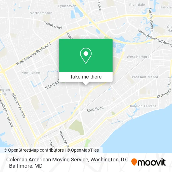 Coleman American Moving Service map