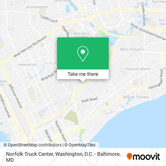 Mapa de Norfolk Truck Center
