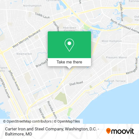 Carter Iron and Steel Company map