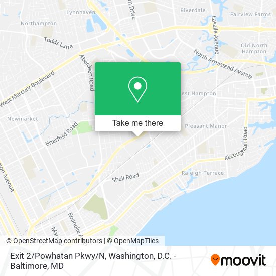 Mapa de Exit 2/Powhatan Pkwy/N