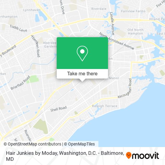 Hair Junkies by Moday map