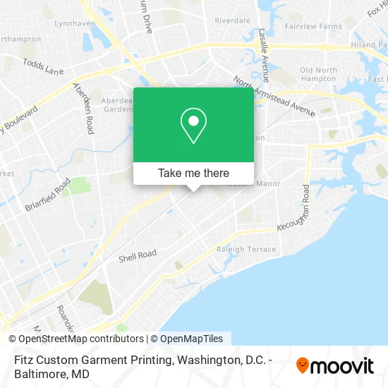 Fitz Custom Garment Printing map