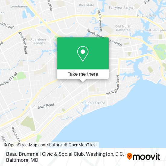 Beau Brummell Civic & Social Club map