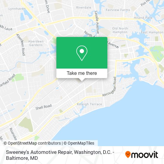 Sweeney's Automotive Repair map