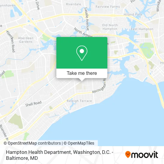 Hampton Health Department map