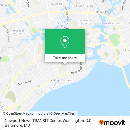 Newport News TRANSIT Center map