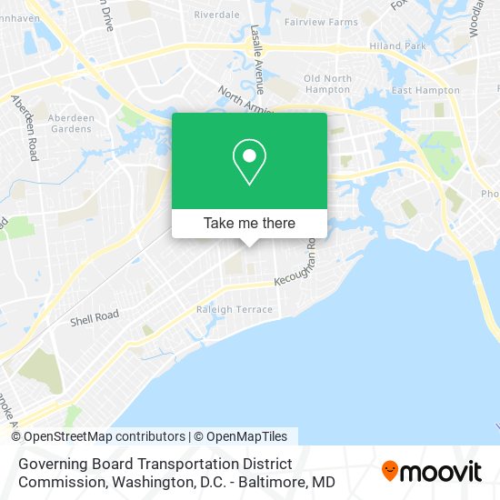 Mapa de Governing Board Transportation District Commission