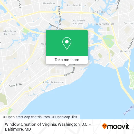 Window Creation of Virginia map