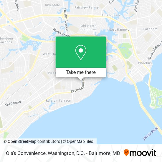 Ola's Convenience map