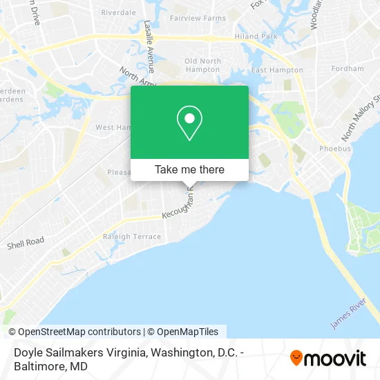 Doyle Sailmakers Virginia map