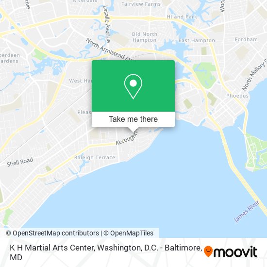 K H Martial Arts Center map