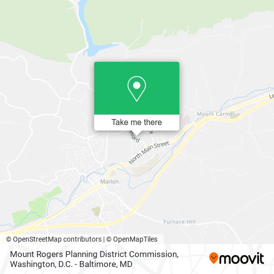 Mapa de Mount Rogers Planning District Commission