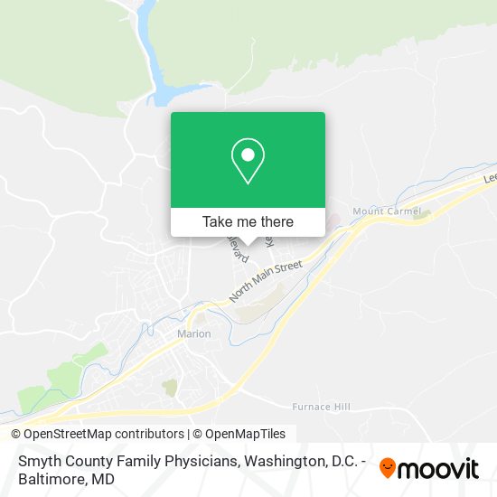 Smyth County Family Physicians map