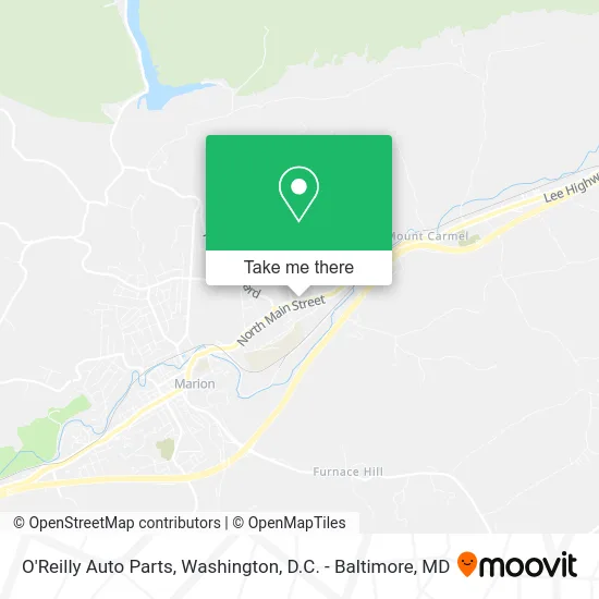 O'Reilly Auto Parts map