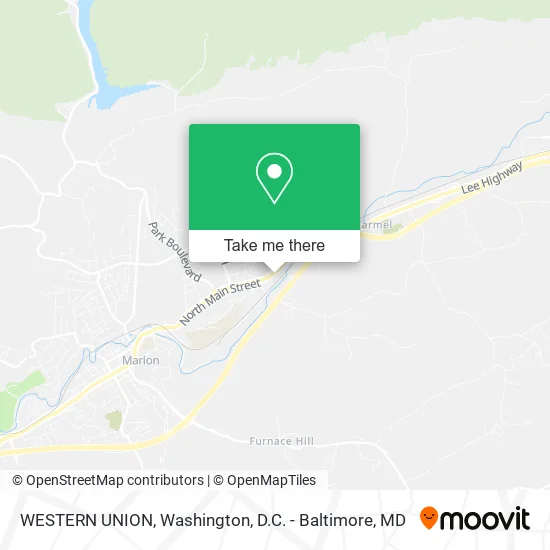 WESTERN UNION map