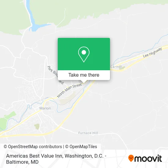Americas Best Value Inn map