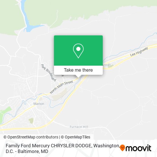 Family Ford Mercury CHRYSLER DODGE map