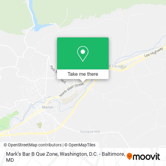 Mapa de Mark's Bar B Que Zone