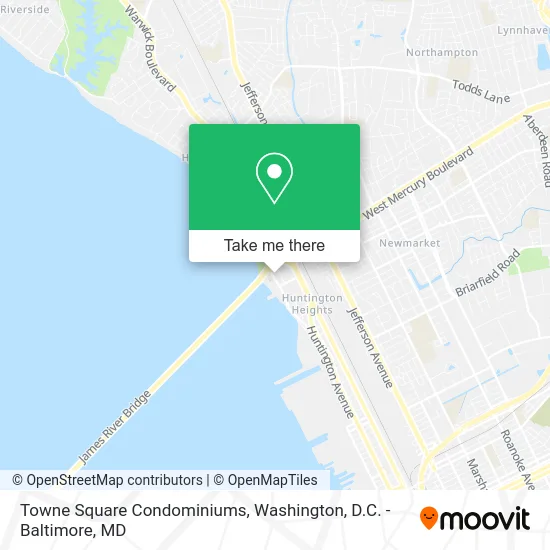 Towne Square Condominiums map