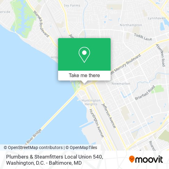 Mapa de Plumbers & Steamfitters Local Union 540