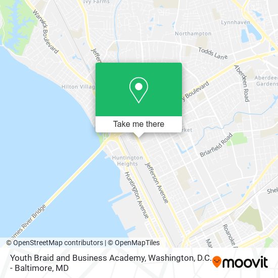 Youth Braid and Business Academy map