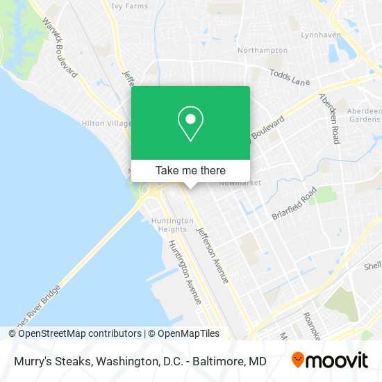 Murry's Steaks map