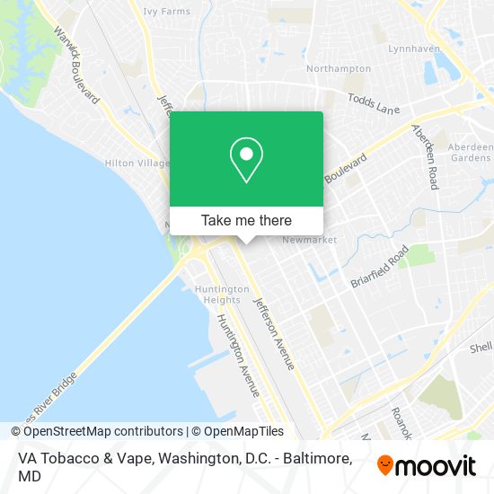 VA Tobacco & Vape map