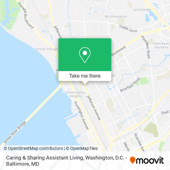 Caring & Sharing Assistant Living map