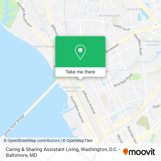 Caring & Sharing Assistant Living map