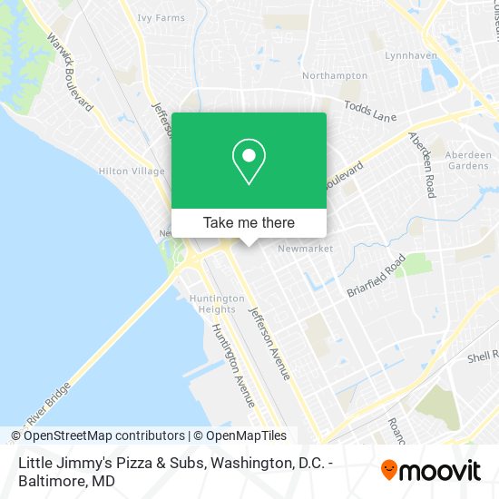 Mapa de Little Jimmy's Pizza & Subs