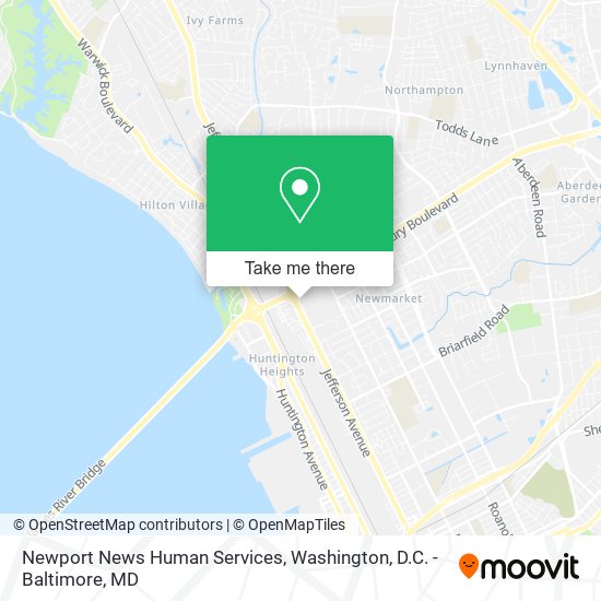 Newport News Human Services map
