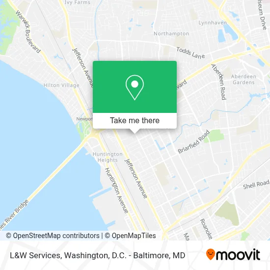 L&W Services map