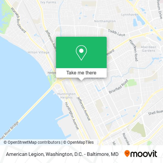 Mapa de American Legion