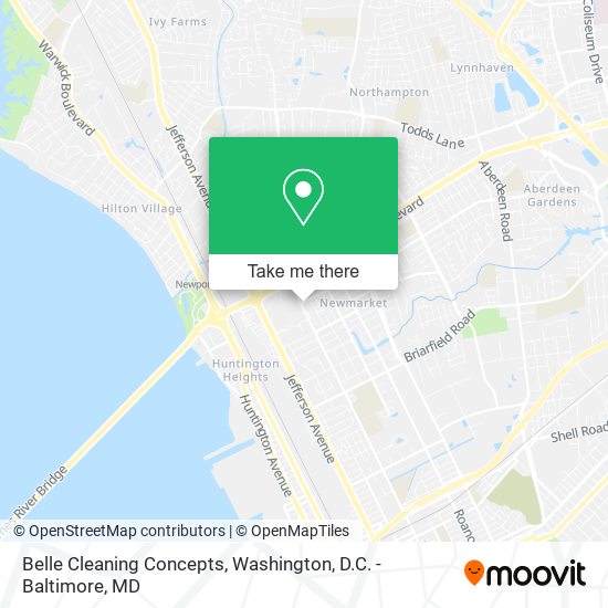 Belle Cleaning Concepts map
