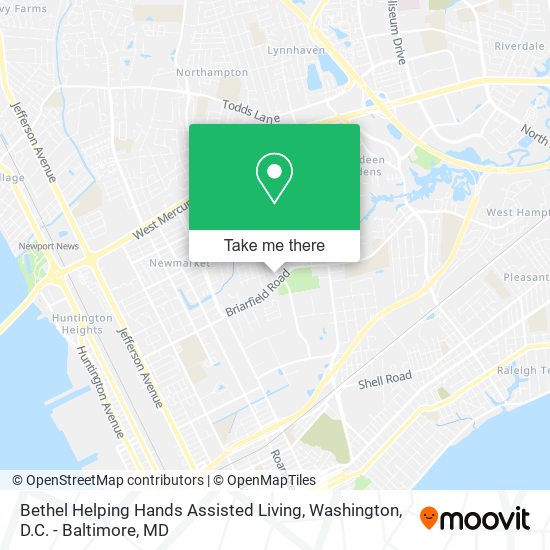 Bethel Helping Hands Assisted Living map
