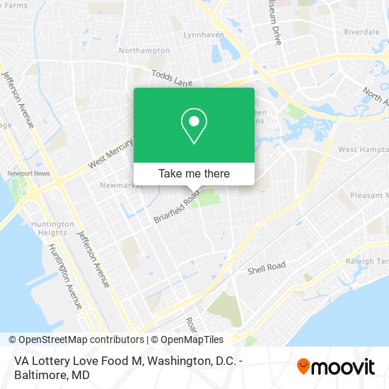 Mapa de VA Lottery Love Food M