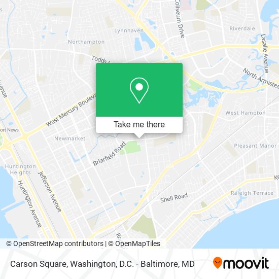 Carson Square map