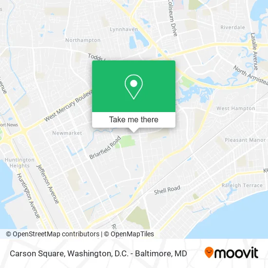 Carson Square map