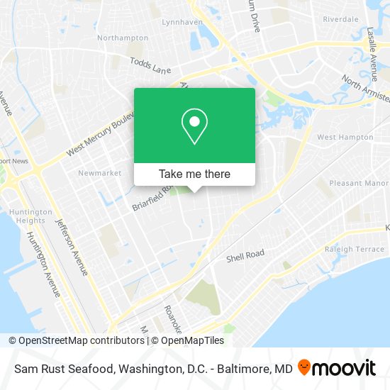 Mapa de Sam Rust Seafood