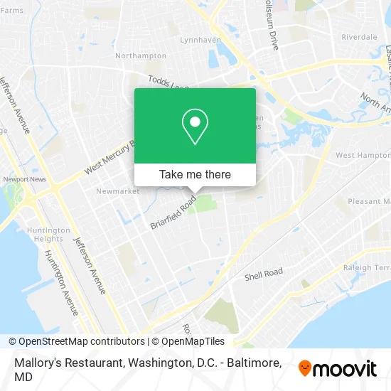 Mallory's Restaurant map