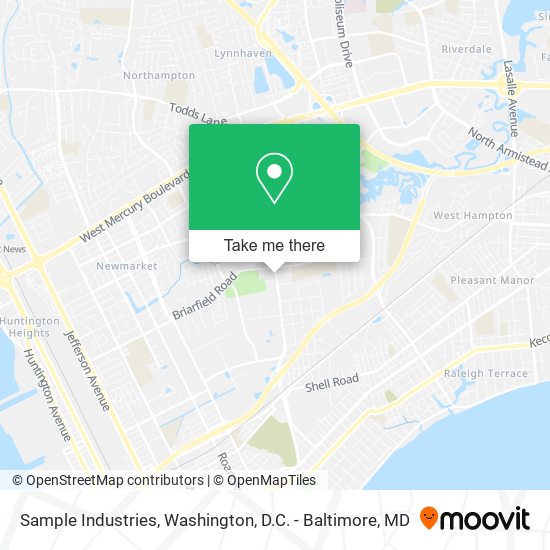 Sample Industries map